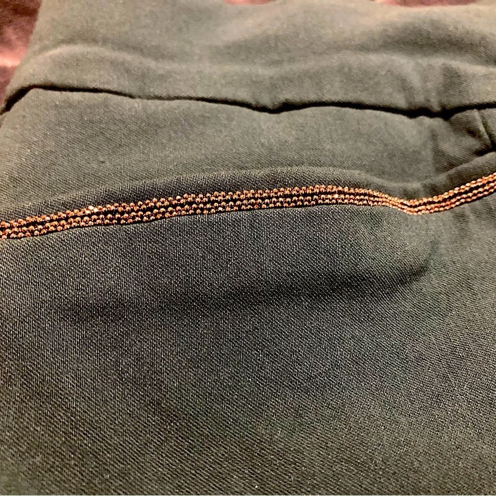 Chico’s Women’s Slacks Pants w/ Sequins Trim Sz. 16R - Picture 5 of 8